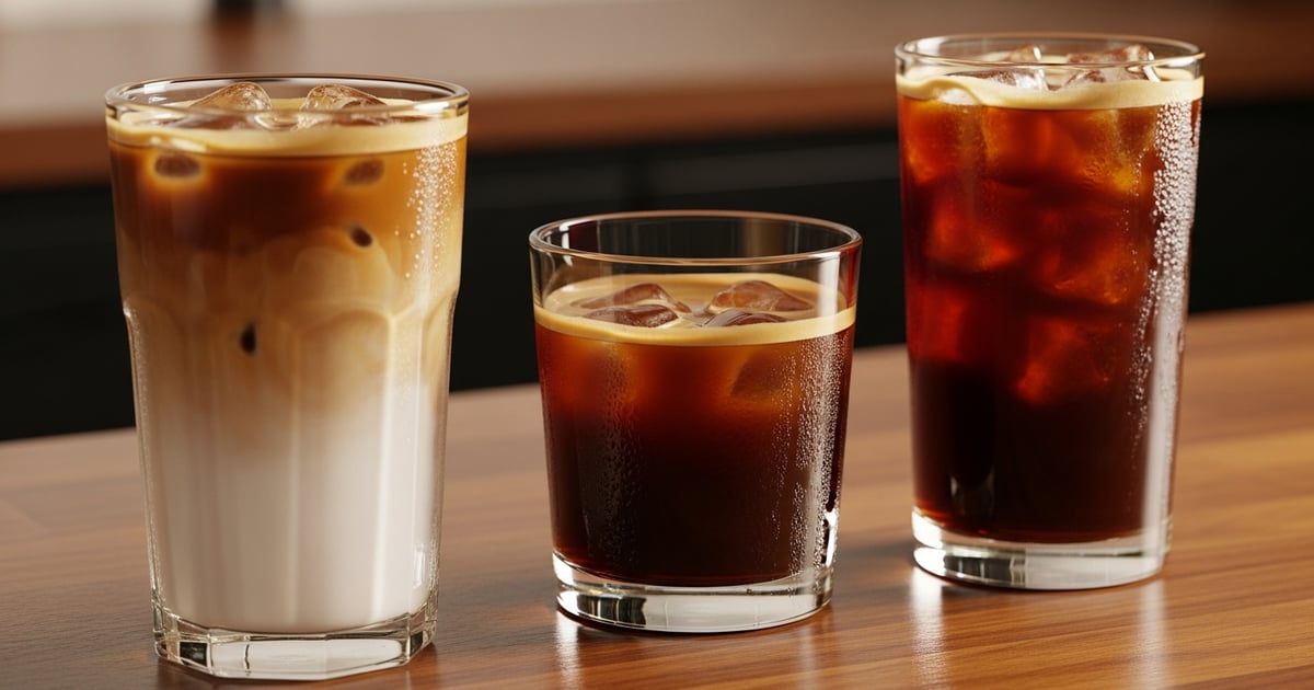 Iced Latte vs Iced Coffee vs Iced Americano: The Real Difference
