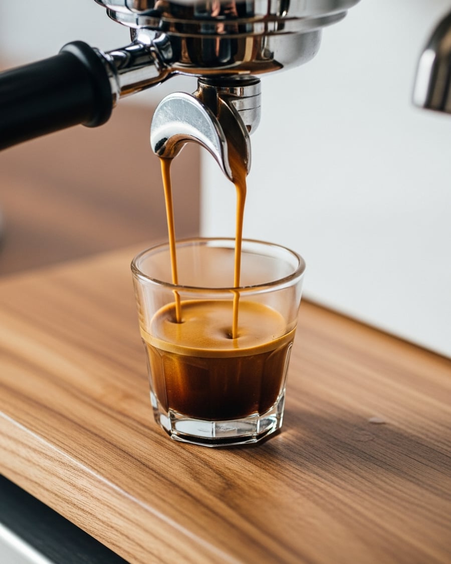 Pull a double shot directly into a gibraltar glass